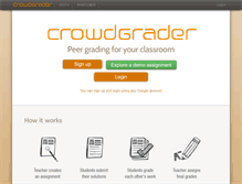 Tablet Screenshot of crowdgrader.org